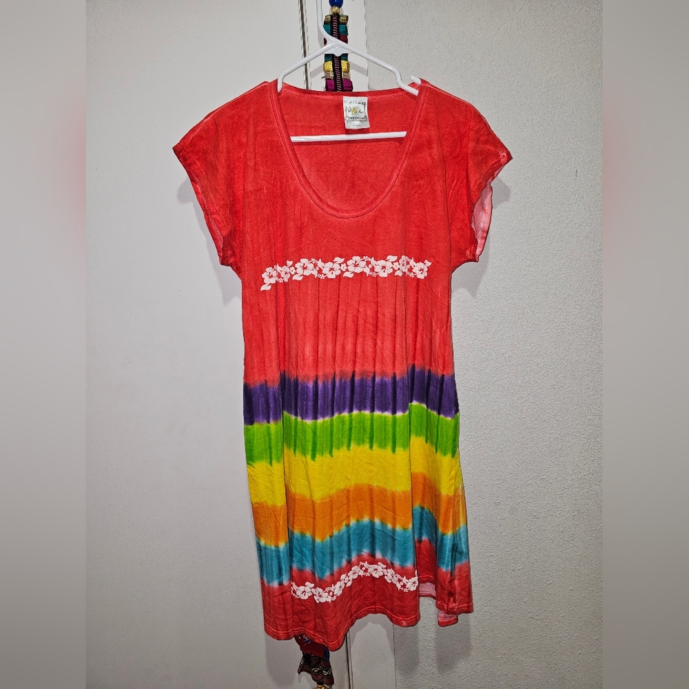 Vintage Pez Globo swimsuit cover/ dress L